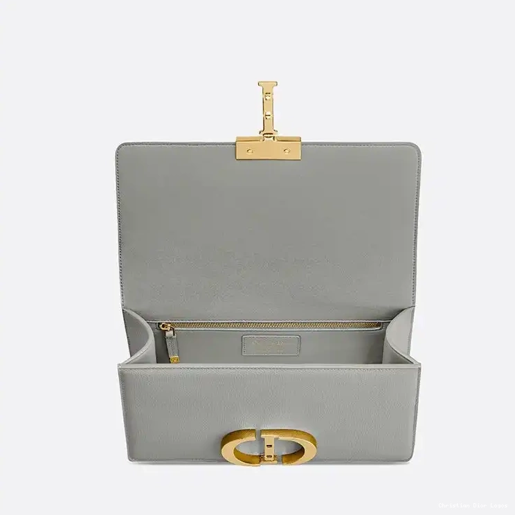 Cheap Grey Calfskin 30 Dior Grained Montaigne Bag 0617 Luxury